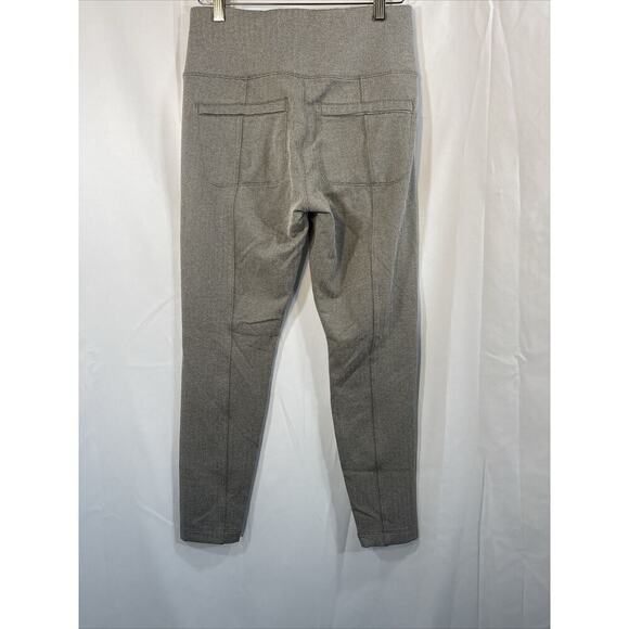 Athleta Womens M Delancey Taupie Brown Herringbone Leggings Classic EUC - Picture 4 of 11